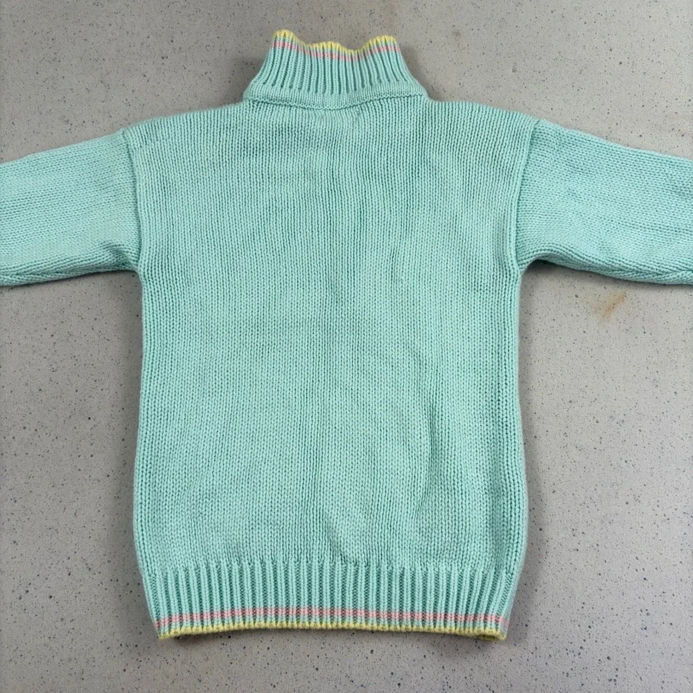 Helium Vintage Knit Sweater S Mint Green Pastel Coquette‎ Grandmacore Soft Girl